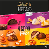 Ciocolată Lindt HELLO 4 Good Vibes, 90 grame, 4 ciocolate HELLO Naty Shop Default Title