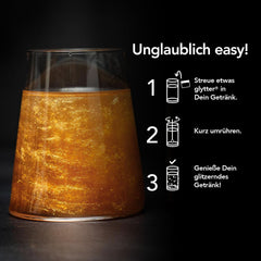 Glytter, Glitter comestibil pentru băuturi și lichide, 10 grame Glitter Naty Shop