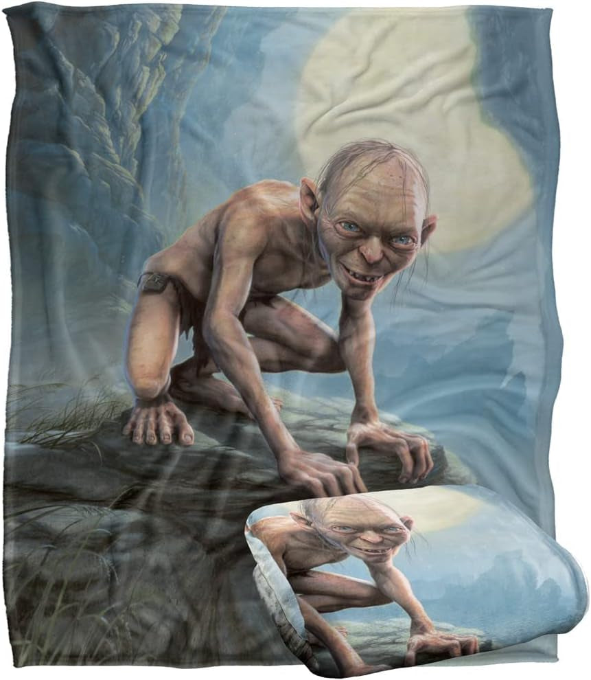 IL SIGNORE DEGLI ANELLI Comoda coperta in seta, morbidissima, 152 X 127 Cm Letti e Coperte LOGOVISION Titolo predefinito