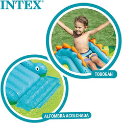 Parco giochi gonfiabile Intex 57166NP con piccoli dinosauri, multicolore
