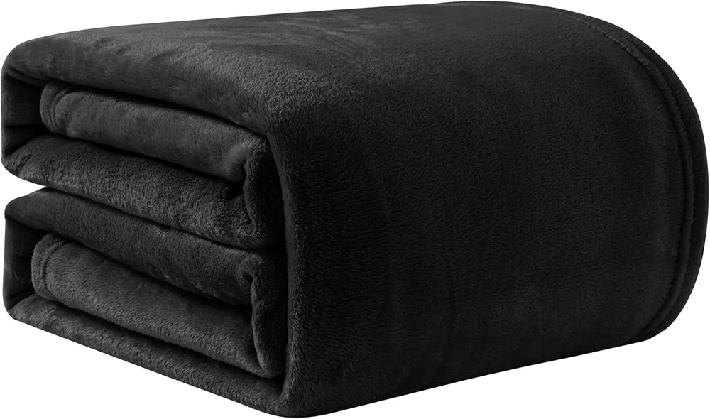 Good Nite Coperta accogliente Coperta soffice Coperta da letto Coperta da divano Coperta da soggiorno XL Coperta in pile 150X200 cm Coperte morbide e calde nere Coperta soffice Letti e coperte Good Nite Nera 150X200 cm