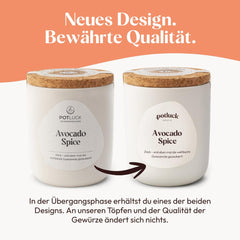 Potluck | Kräuterbutter-Gewürz | Würzmischung im Keramiktopf | 45g | Vegan, glutenfrei und mit natürlichen Inhaltsstoffen