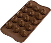 Silikomart 199384, Stampo 3D Fiamma Cioccolato