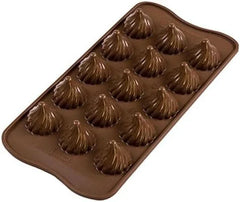 Silikomart 199384, Stampo 3D Fiamma Cioccolato