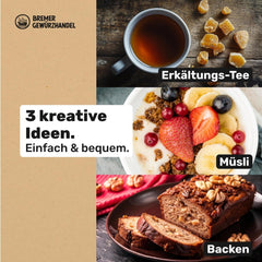 Bremer Gewürzhandel ghimbir, bucăți de fructe uscate condimentate, aromate, picante, nesulfurate, 1kg Produse deshidratate Naty Shop