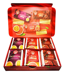 Pere'S Candy Bundle pentru ceainic LOVE Fruits Collection Box 3 x 10 pliculețe ceai de fructe + cadou Pere'S Candy