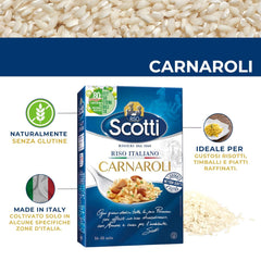- Carnaroli - Riso extrafino per risotti, riso dall'Italia, pronto in 16 minuti - 1 kg