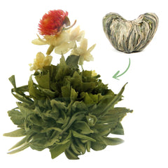 Flori de ceai lingou de aur 1 bucată 6 g | Frunze de ceai verde | Flori de iasomie | Floare târâtoare europeană | Ceai verde | Ceai cu flori | Flori de ceai verde | Ideal pentru iubitorii de ceai