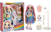 Păpușă Rainbow High Fashion cu slime și animal de companie - Amaya (Culori curcubeu) - păpușă strălucitoare de 28 cm cu slime sclipitor, animal magic și accesorii de modă - jucărie pentru copii - 4-12 ani Papusi Naty Shop Amaya (culori curcubeu)