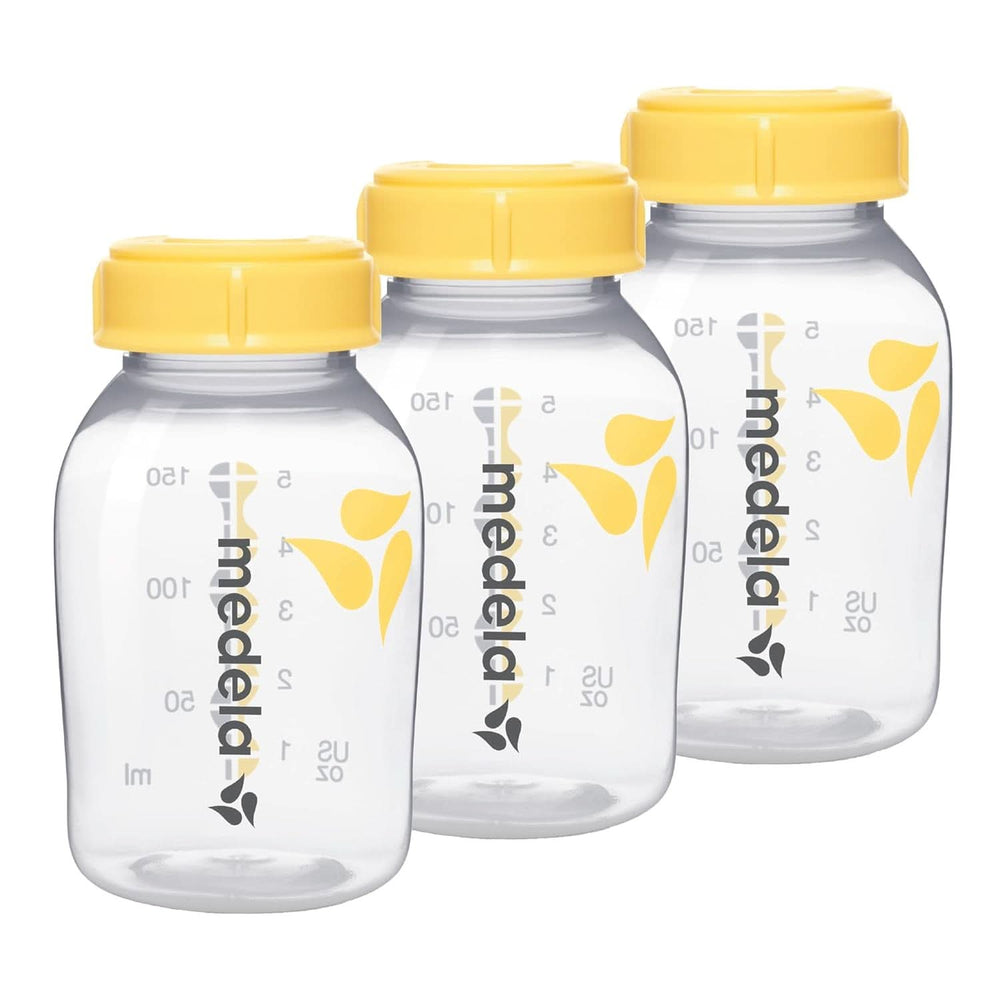 Medela Flaschen Zur Austellungen Von Muttermilch | Senza Bpa | Packung À 3 × 150 Ml Alimenti per bambini e Accessori per l'allattamento al seno Naty Shop Flaschenset (3X 150Ml)