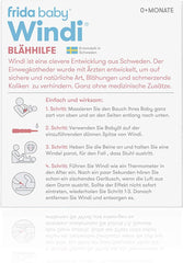 Fridababy Windi Sollievo dal gas per bambini da 0 mesi 10 pezzi Cateteri monouso Sollievo dal gas naturale 20437