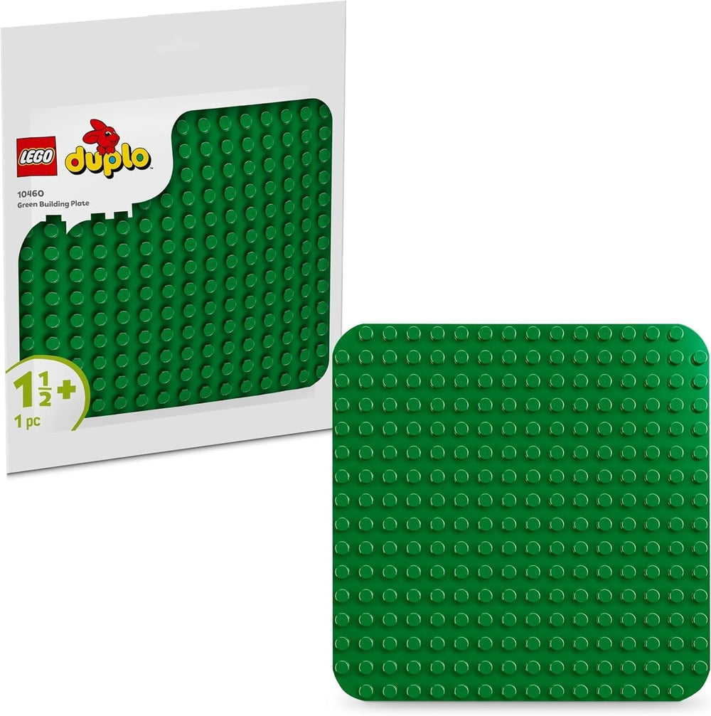 Pannello da costruzione LEGO DUPLO verde, Giocattolo da costruzione per bambini a partire da 18 mesi, Per esporre modelli, Consente ai bambini in età prescolare di costruire in modo creativo e di giocare con fantasia, Giocattolo educativo 10460 Set da costruzione Besuche den LEGO-Store Titolo predefinito