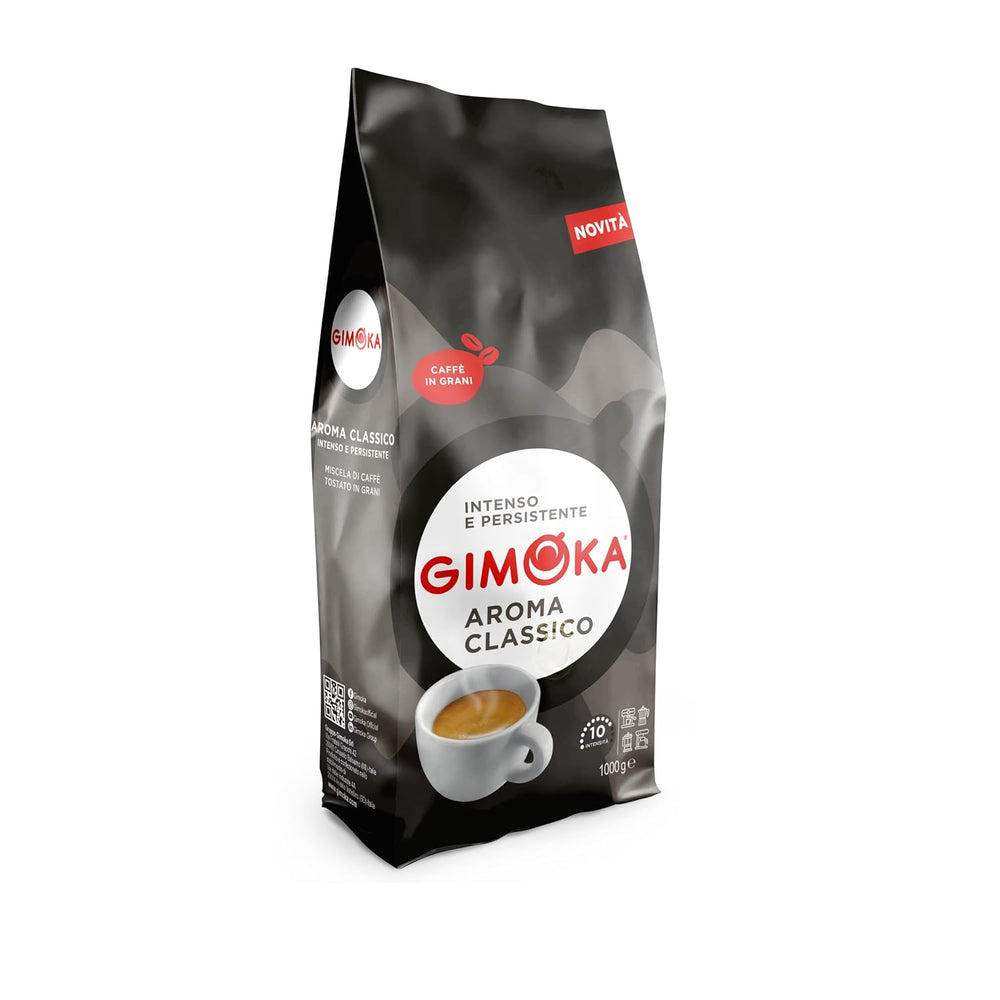 Gimoka – Kaffeebohnen – 1 kg – Classico Mischung – Intensität 10 – hergestellt in Italien – 1kg Packung
