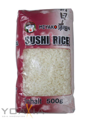 Riso giapponese Miyako per sushi, chicco tondo, 0,5 kg