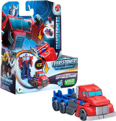 Transformers Earthspark 1-Step Flip Changer Optimus Prime Action Figure (10 cm) Robot giocattolo Età 6+ Action Figure Naty Shop Titolo predefinito