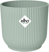 Elho Vibes Fold Rund 14 Pflanzentopf - Blumentopf Für Innen - 100% Recyceltes Plastik - Ø 14.1 X H 12.9 Cm - Grün/Sorbet Green