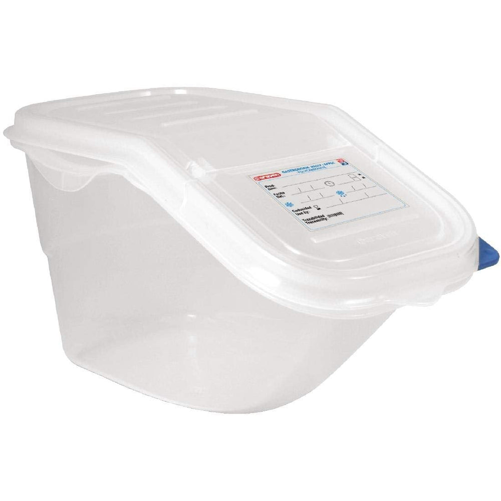 9146 Container accesibil cu capac GN 44199, alb, 200(h) x 200(l) x 395(p) mm. Cutii depozitare alimente Naty Shop Titlu implicit