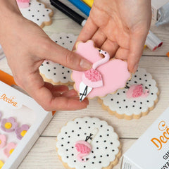 0255306 Set de forme pentru biscuiți în formă de inimă, ondulate, 4 piese, mărimi 4-5,5-7-8, înălțime 2,2 cm