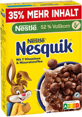 Nesquik Nestlé Nesquik Crunchy Breakfast, Cereali con cioccolato e cereali integrali, 1 confezione (1 x 330 g)