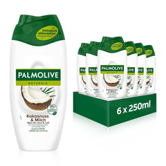 Gel doccia Palmolive Naturals cocco e latte, 6 x 250 ml Naty Shop Doccia e bagno