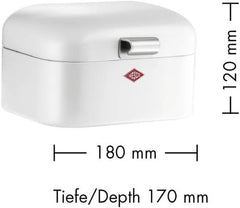 Wesco 235 001 Mini Grandy coș pentru pâine 17 x 18 x 12 cm (L/W/H) roz, oțel inoxidabil Cutii depozitare alimente Naty Shop