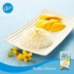RISO Q | Weißer Klebreis Langkorn aus Thailandia | Aromatisch mit klebriger Textur | Ideale per Curry, Sushi, Mochi o Budino di Riso 1 x 1 kg