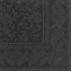 50 șervețele ROYAL Collection 1/4-fold 40 X 40 negru "Ornamente"
