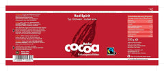 Red Spirit, finissimo cacao aromatizzato al vino rosso, 250 grammi di cacao e cioccolata calda Naty Shop