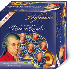 Hofbauer Vienna Mozartkugeln Scatola di cioccolato al latte 600g (30 pezzi)