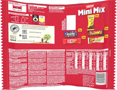 Barrette di cioccolato Nestlé Mini Mix, cinque gusti deliziosi, 19 barrette, confezione da 2 (1 x 321 g)