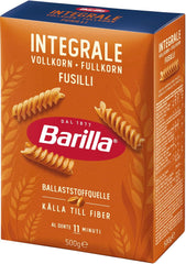 Barilla Pasta Integrale Fusilli – Pasta di semola con fibre naturali, 500 g