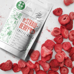 Căpșuni liofilizate | Fructe liofilizate Liofilizate | Fructe uscate fără zahăr Fructe uscate | Căpșuni uscate Liofilizate | Fructe liofilizate (90g) Produse deshidratate Naty Shop