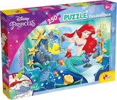 Lisciani - DISNEY Puzzle Ariel - Recreează și colorează scenele din cutiile tale preferate - de la 7 ani - PUZZLE DE MARE DIMENSIUNE cu 250 de piese - Încurajează dexteritatea Puzzle Naty Shop Titlu implicit