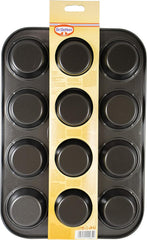 Dr. Oetker Muffinform 12-Er Mini Ø 7 Cm, Stampo per cupcake per muffin sicuri, Muffinblech Mit Antihaftbeschichtung, Menge: 1 Stück Stampi e teglie Naty Shop