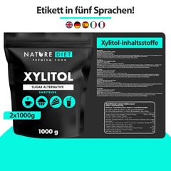 Nature Diet Xilitolo, 1 Kg Dolcificanti Naty Shop