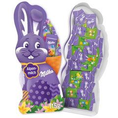 Milka Naps Smiling Bunny - Cioccolato pasquale al latte alpino in una deliziosa confezione regalo - 115g