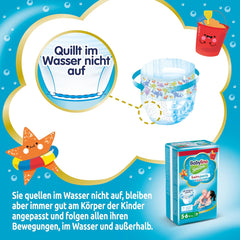 Pannolini Sensitive Swim Pants, per mare e piscina, taglia 5-6 (oltre 14 kg), 84 pezzi