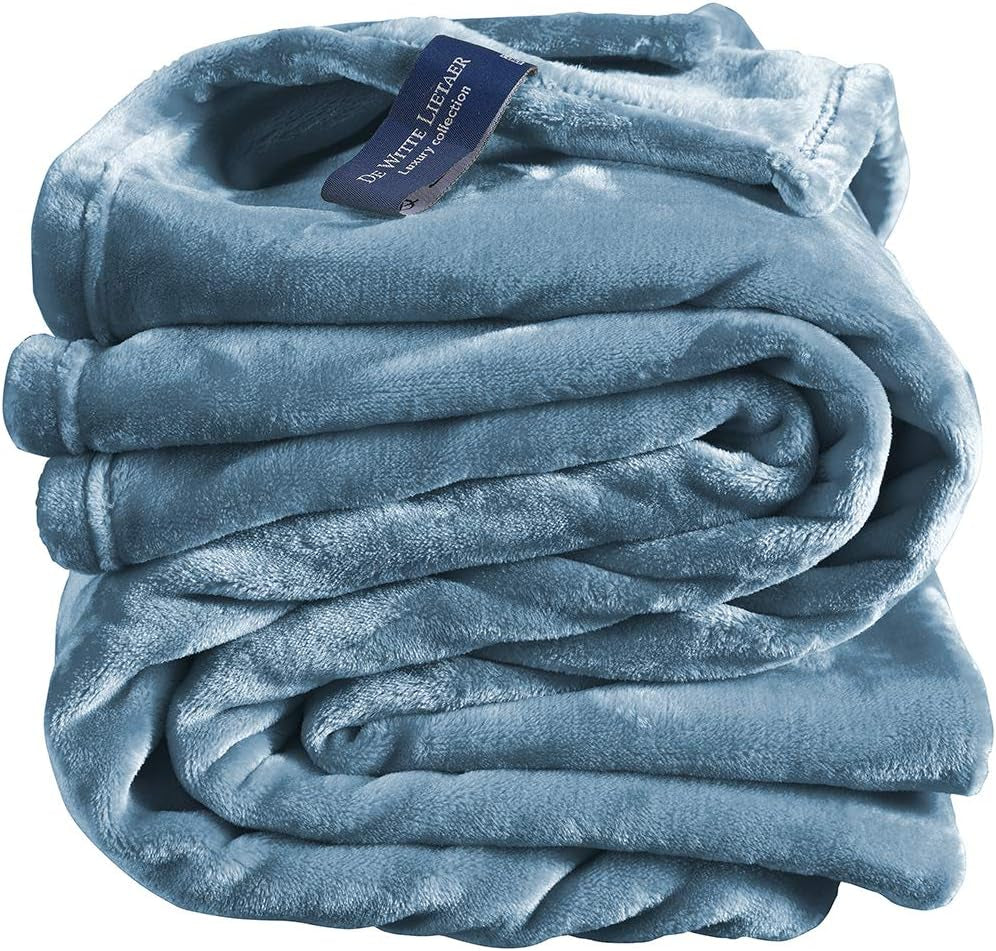 Comoda coperta, poliestere, blu, 150 X 200 Cm Letti e coperte De Witte Lietaer Arctic blue 150X200