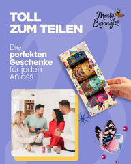 Monty Bojangles Savanna Gold Chocolate Truffles (135g) Set regalo con praline in polvere di cacao in una scatola da collezione dal design individuale con gatti Flutter Scotch Flavor