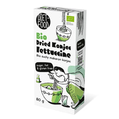 Fettuccine Konjac Shirataki Bio 80g - A basso contenuto calorico e a basso contenuto di carboidrati, senza glutine, a basso contenuto di carboidrati, adatte per diete cheto, con farina di tapioca