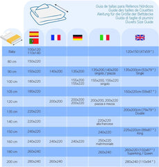 Pikolin Home - Piumino reversibile 300 G - Imbottitura nordica bicolore - Per letto 90 - Imbottitura in piuma, caldo, traspirante, Grigio chiaro/grigio naturale, 150 X 220 Cm Piumini e trapunte Naty Shop