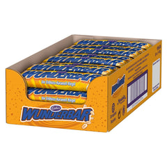 WUNDERBAR Peanuts – Barrette di arachidi al caramello confezionate singolarmente con pezzi croccanti di arachidi – 24 x 49g
