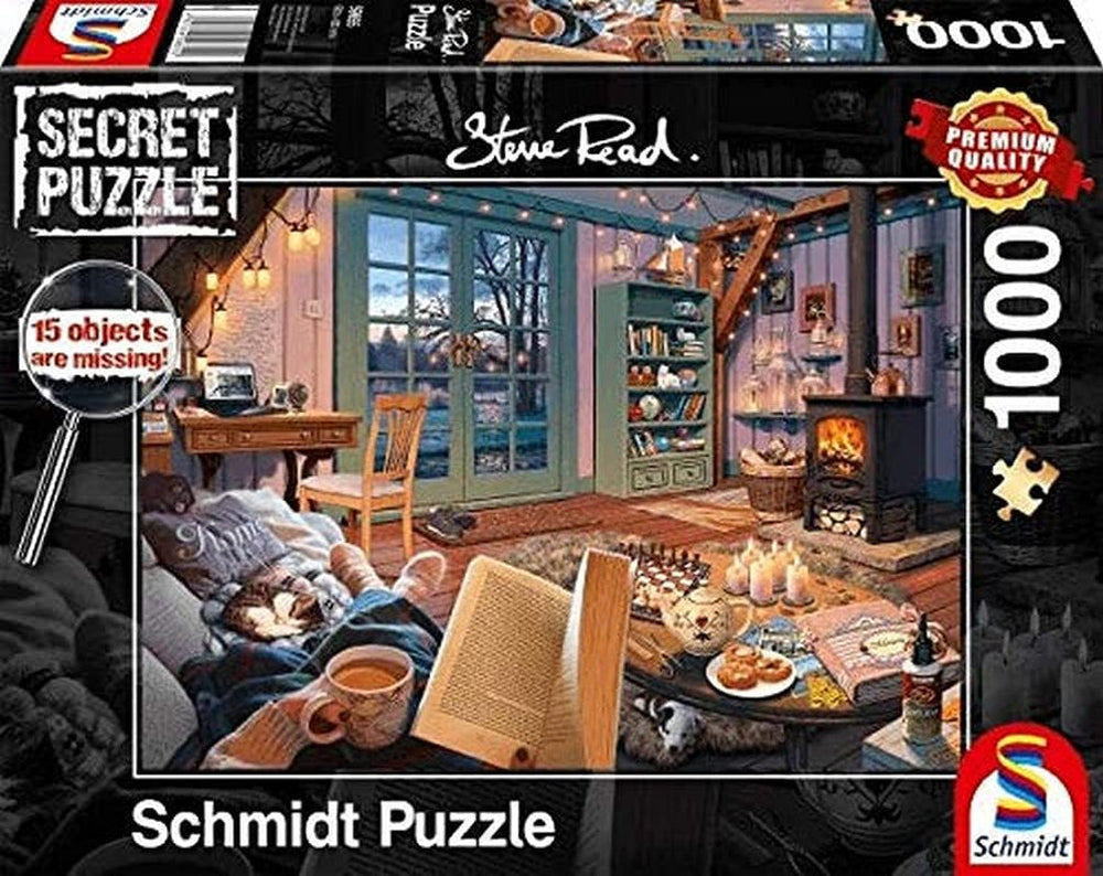 Schmidt Spiele 59655 În casa de vacanță, 1000 piese Puzzle secret Puzzle Naty Shop Titlu implicit