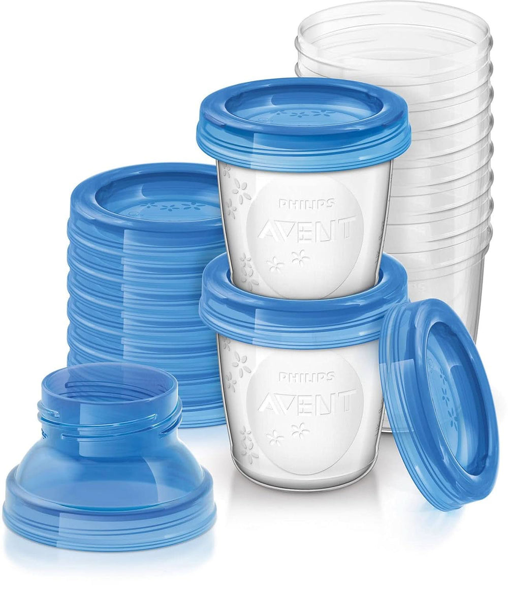 Philips Avent Austellungssystem Für Muttermilch, Becher Inklusive Deckel, Adattatore (Modell SCF618/10) Accessori Alimentazione e Allattamento Bebe Naty Shop