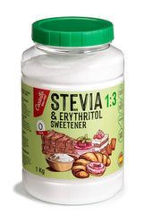 Stevia + eritritolo 1:3 sostanza nutriente | 1G = 3GZucker | 100% Natürlicher Zuckerersatz - 0 Kalorien - 0 Glykämischer Index - Keto Und Paleo - 0 Netto-Kohlenhydrat - Kein GVO - Castello since 1907-1 Kg Dolcificanti Naty Shop Default Title