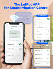 Sistema di irrigazione automatico per interni WiFi, sistema di irrigazione con telecomando tramite app per 10 piante in vaso, kit di irrigazione automatica a goccia, irrigazione per piante d'appartamento (Grigio) (Grigio, Gen-3)