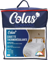 COLAS NORMAND Trapunta termoregolante, Cool In, Temperato, 140 X 200 Cm, Sudore, Ventilazione ottimale, 100% percalle, Fresh Feel, Francese, 53130255, Bianco Naty Shop Trapunte e trapunte Bianco 140X200 Cm