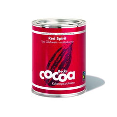 Red Spirit, finissimo cacao aromatizzato al vino rosso, 250 grammi di cacao e cioccolata calda Naty Shop