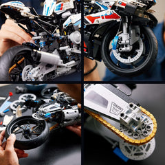 LEGO Technic BMW M 1000 RR Modello di motocicletta Kit per adulti Set come regalo artigianale per uomini e donne Decorazione per la casa o l'ufficio 42130 Kit di costruzione Besuche den LEGO-Store