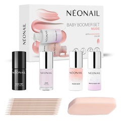 NEONAIL BABY BOOMER NUDE Set - Smalti UV - Set - Set Unghie - Colori - Base - Set Unghie - Unghie - Set - Smalto UV - Baby Boomer - Manicure - Nude - Smalto Duro - UV LED
